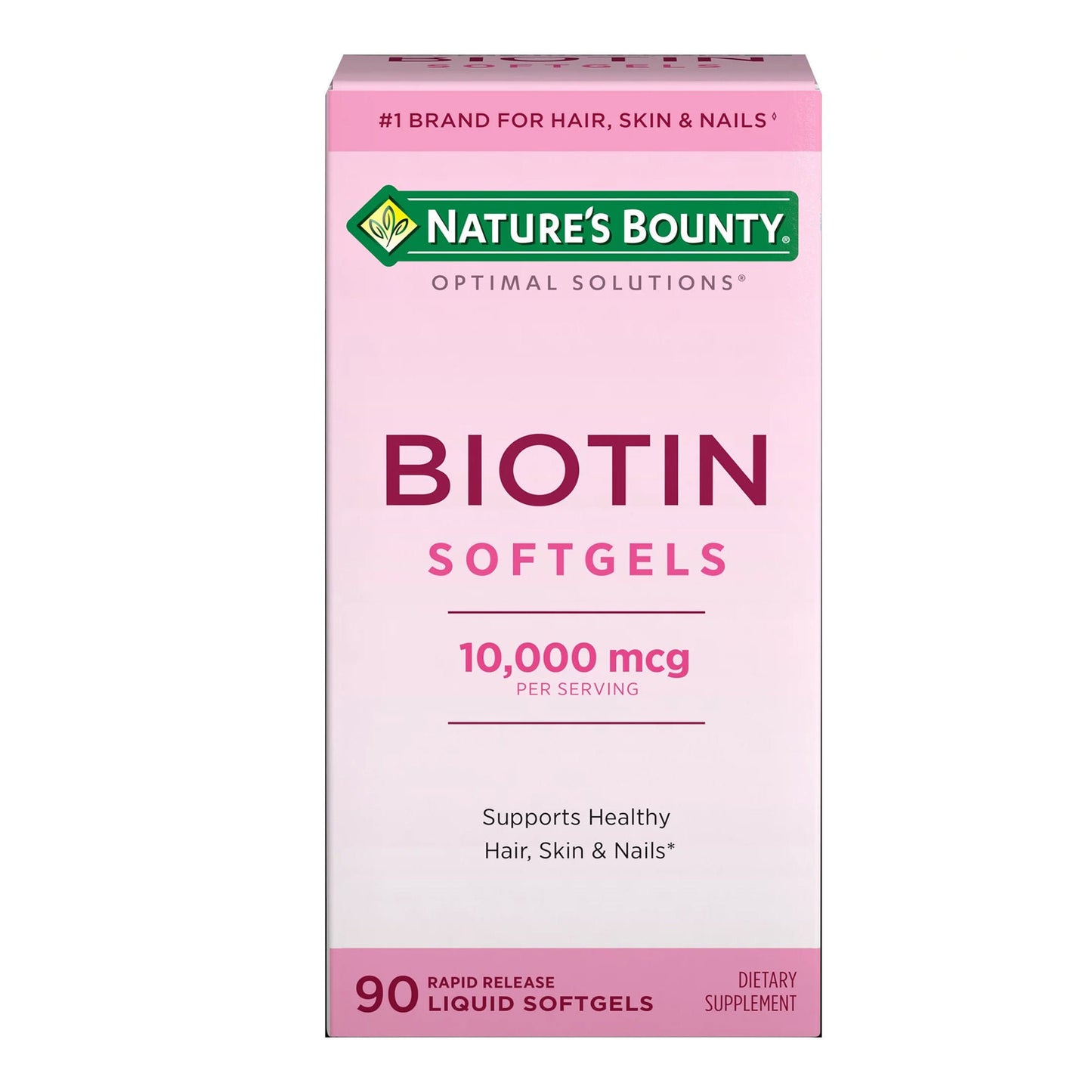 Nature's Bounty® Optimal Solutions Biotin 10,000 mcg Rapid Release Softgels