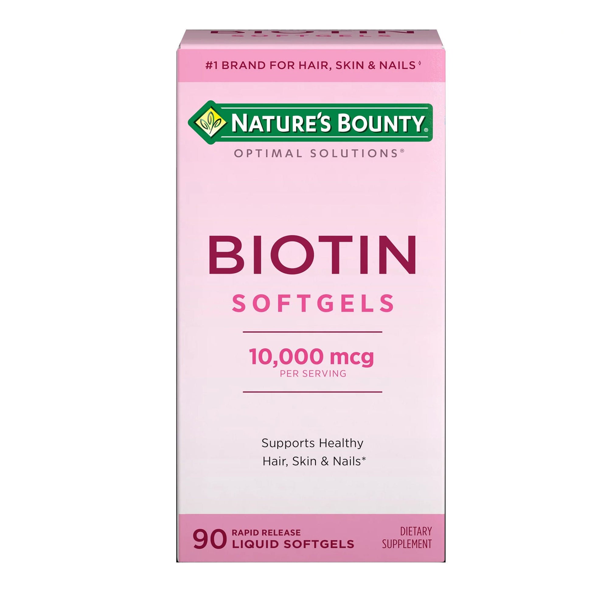 Nature's Bounty® Optimal Solutions Biotin 10,000 mcg Rapid Release Softgels