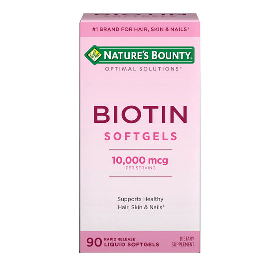 Nature's Bounty® Optimal Solutions Biotin 10,000 mcg Rapid Release Softgels