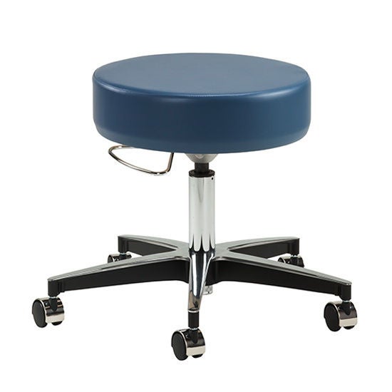 Premier Series Exam Stool Without Backrest Pneumatic Height Adjustment 5 Casters Wedgewood