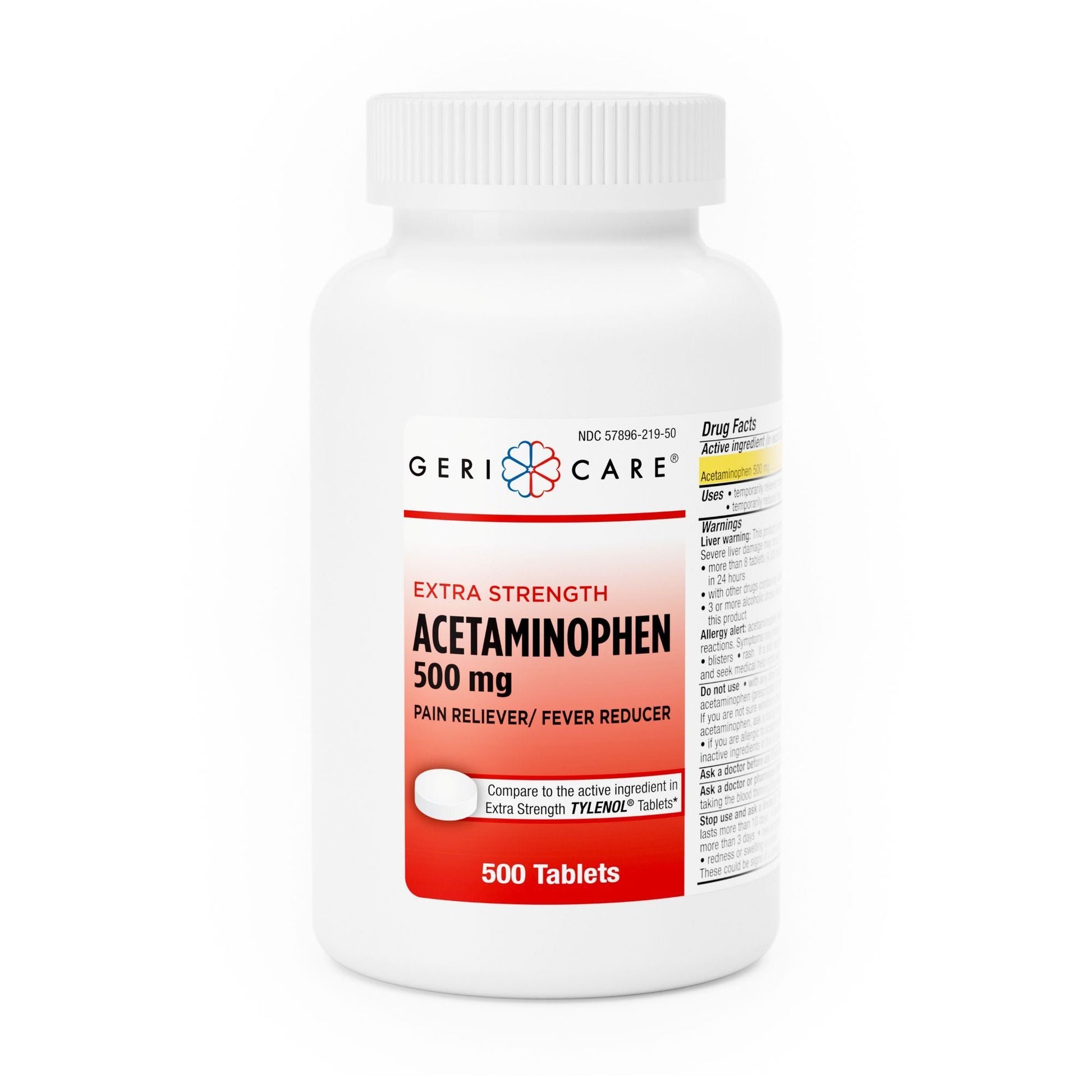 Geri-Care Pain Relief 500 mg Strength Acetaminophen Tablet