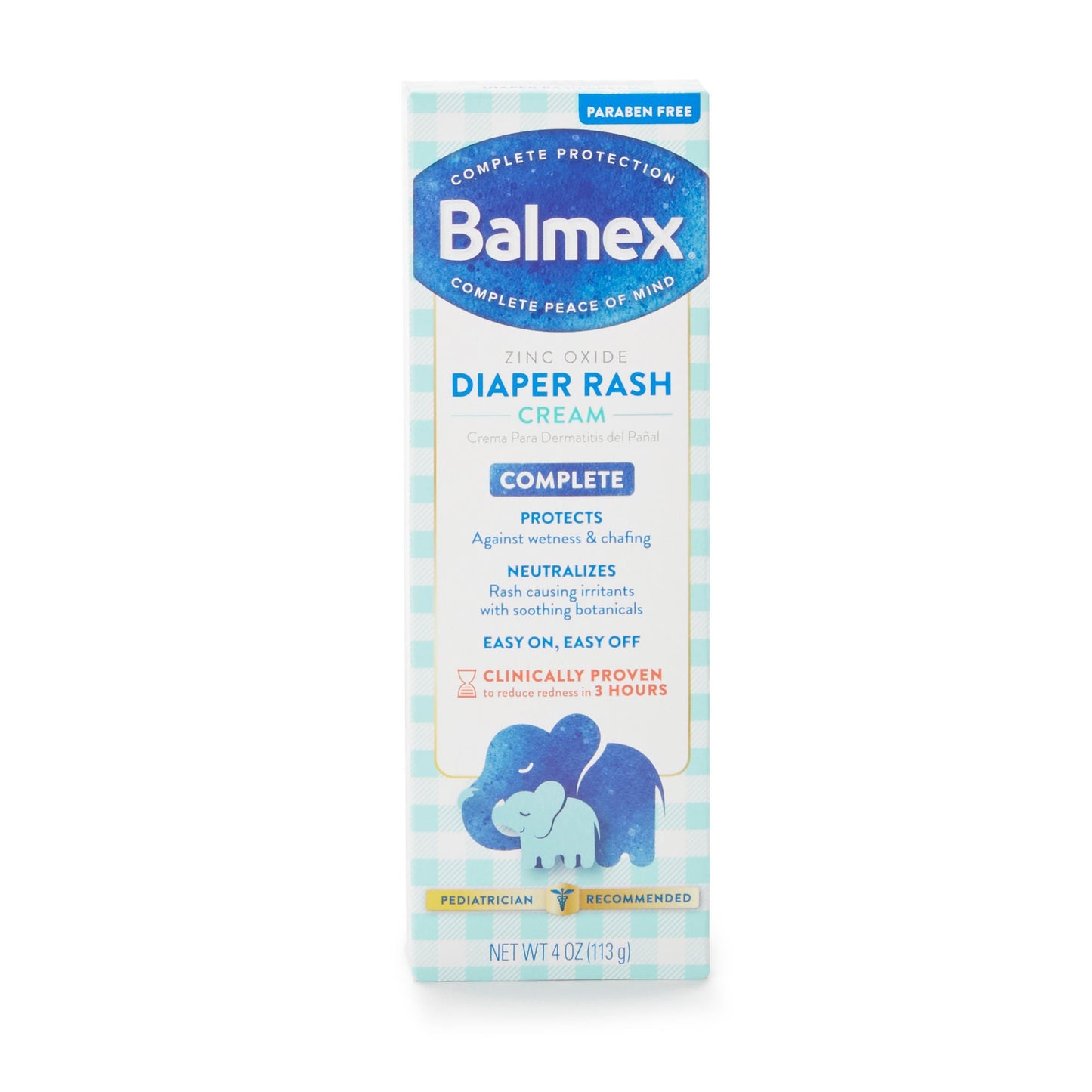 Balmex® Zinc Oxide Complete Diaper Rash Cream, tube