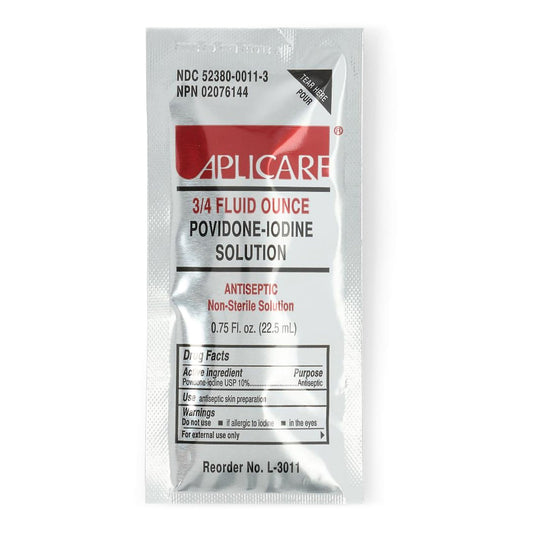 Aplicare Skin Prep Solution Individual Packet 10% Strength Povidone-Iodine