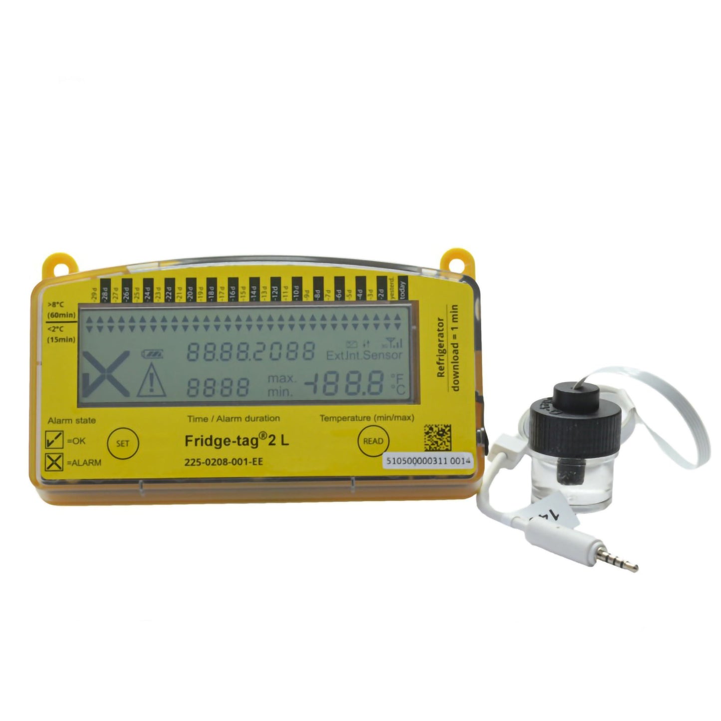 Fridge-tag® Refrigerator Vaccine Data Logger with Alarm