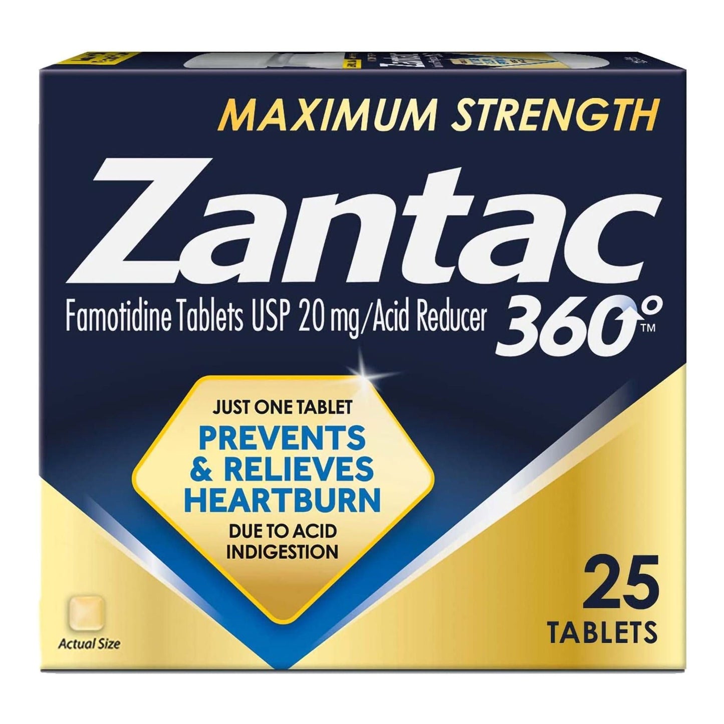 Zantac Ranitidine HCl 20 mg Tablet 25 Tablets