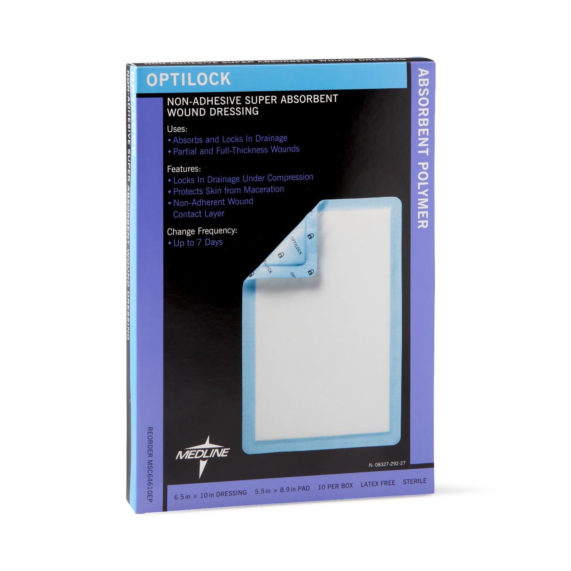 Optilock Nonadherent Dressing, 6½ x