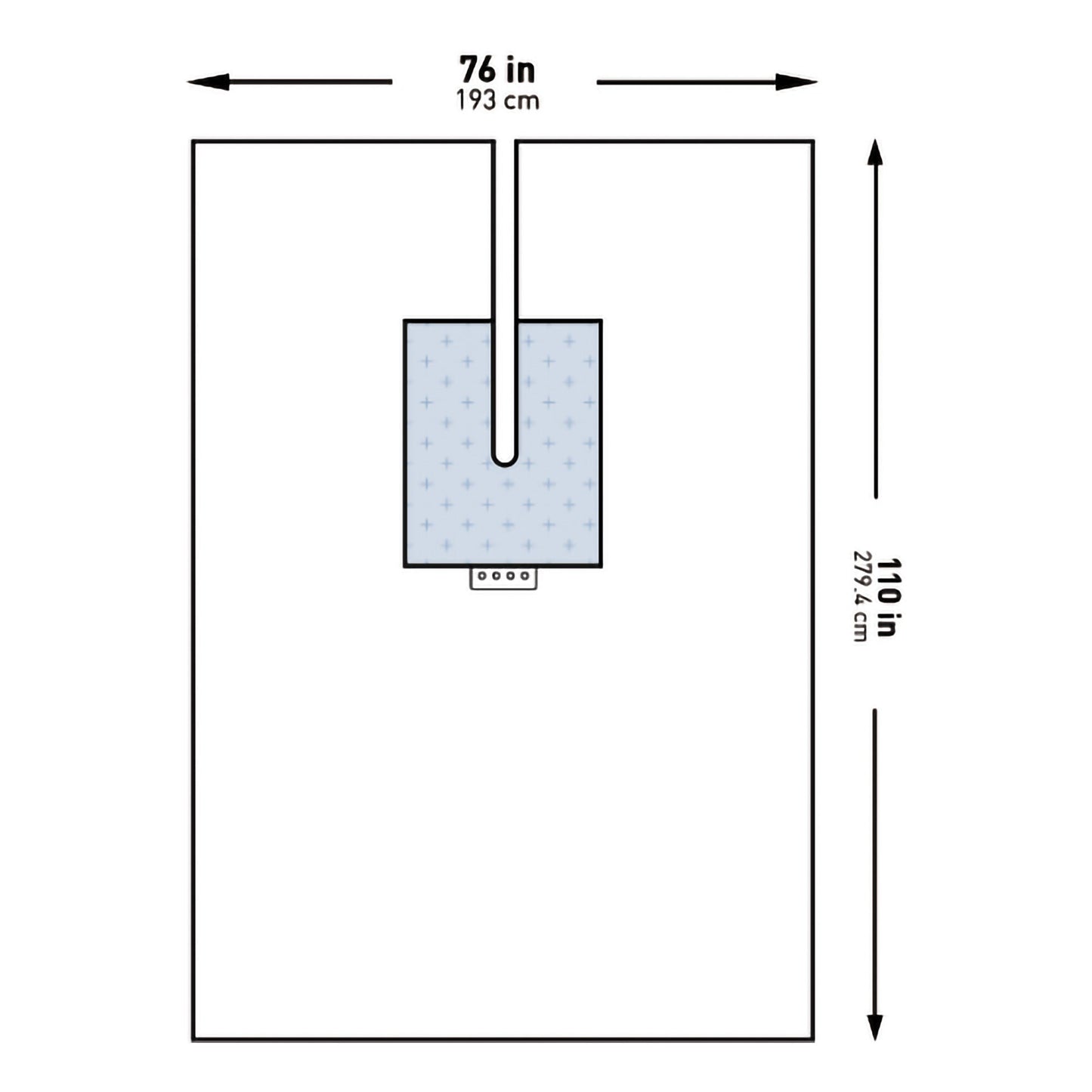 McKesson Sterile U-Drape with Split