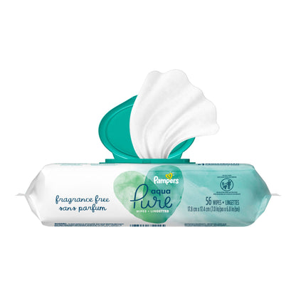 Pampers Aqua Pure Baby Wipe Soft Pack Unscented