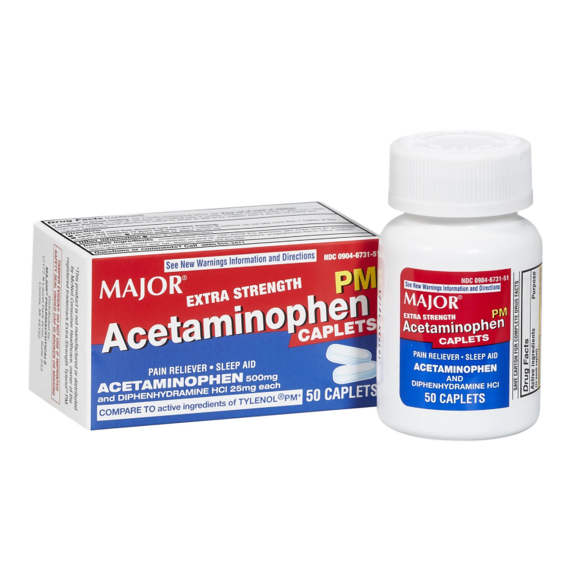 Major Allergy Relief 500 mg - 25 mg Strength Caplet