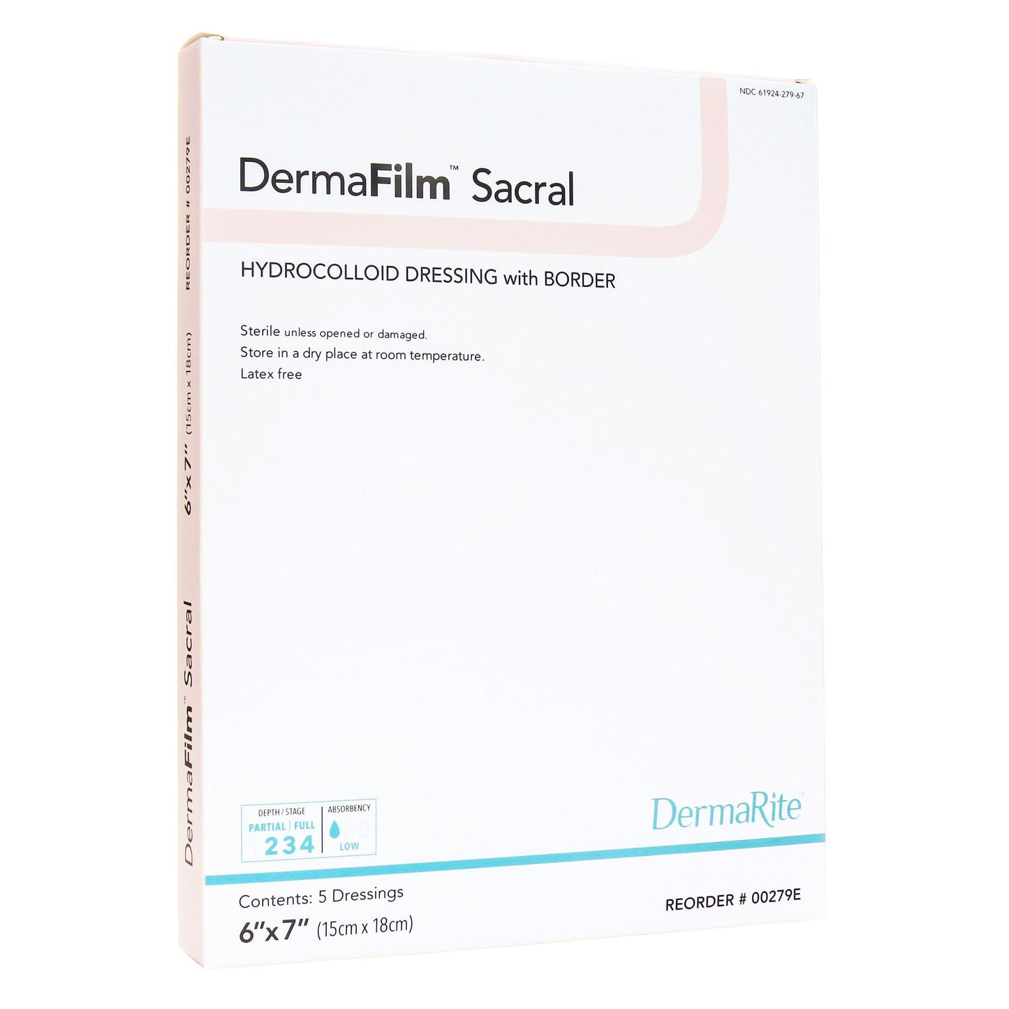 DermaFilm® Hydrocolloid Dressing, Sacral