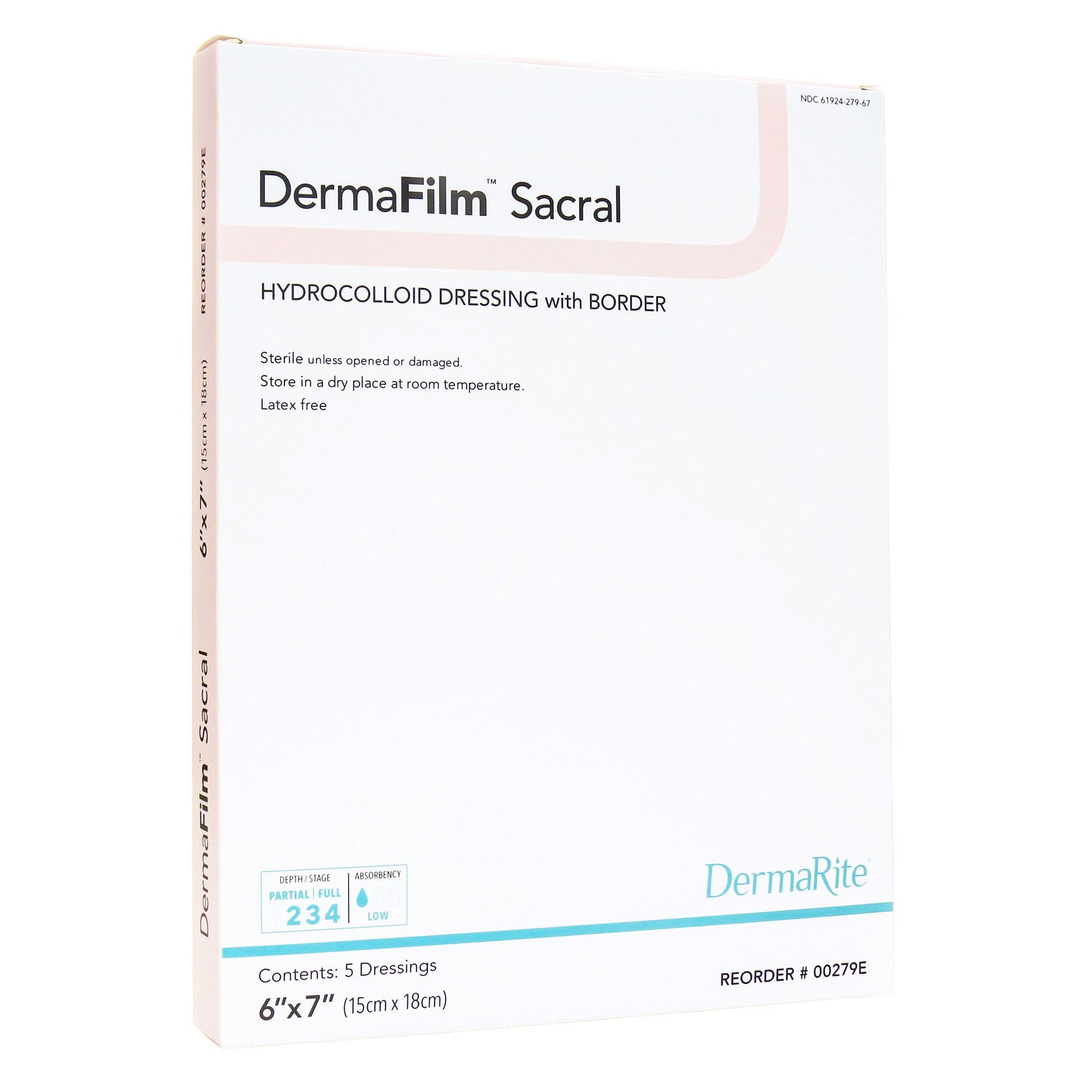DermaFilm® Hydrocolloid Dressing, Sacral