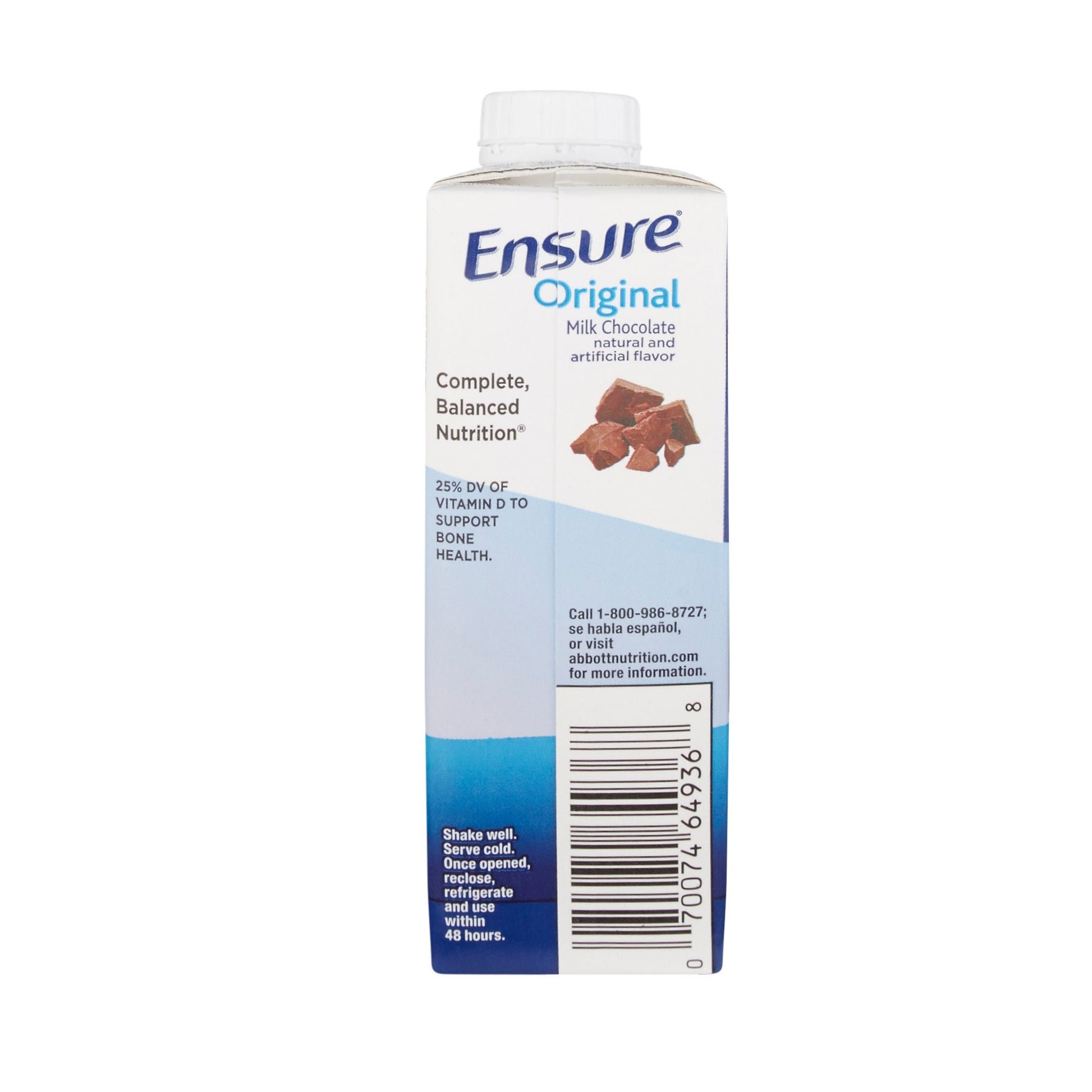 Ensure® Original Therapeutic Nutrition Shake, Chocolate, carton