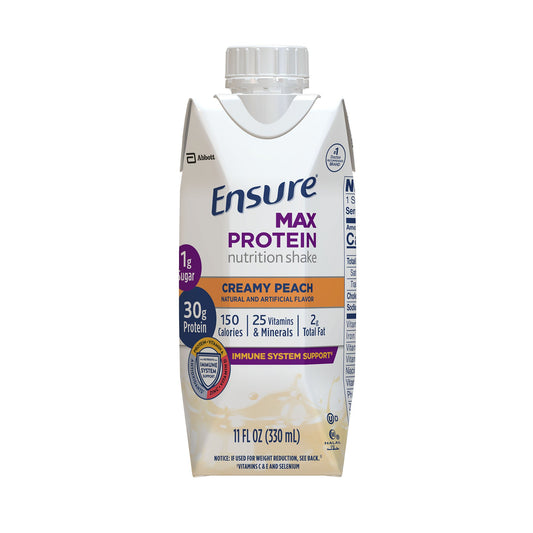 Ensure® Max Protein Nutrition Shake, Peach, carton