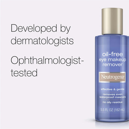 Neutrogena Oil-Free Eye Makeup Remover Liquid Bottle Scented