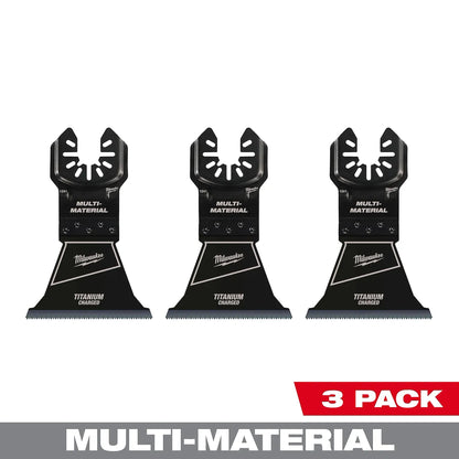 Milwaukee 2-1/2” Bi-Metal Multi-Material Universal Fit Oscillating Multi-Tool Blade (3 PK) 49-25-1243