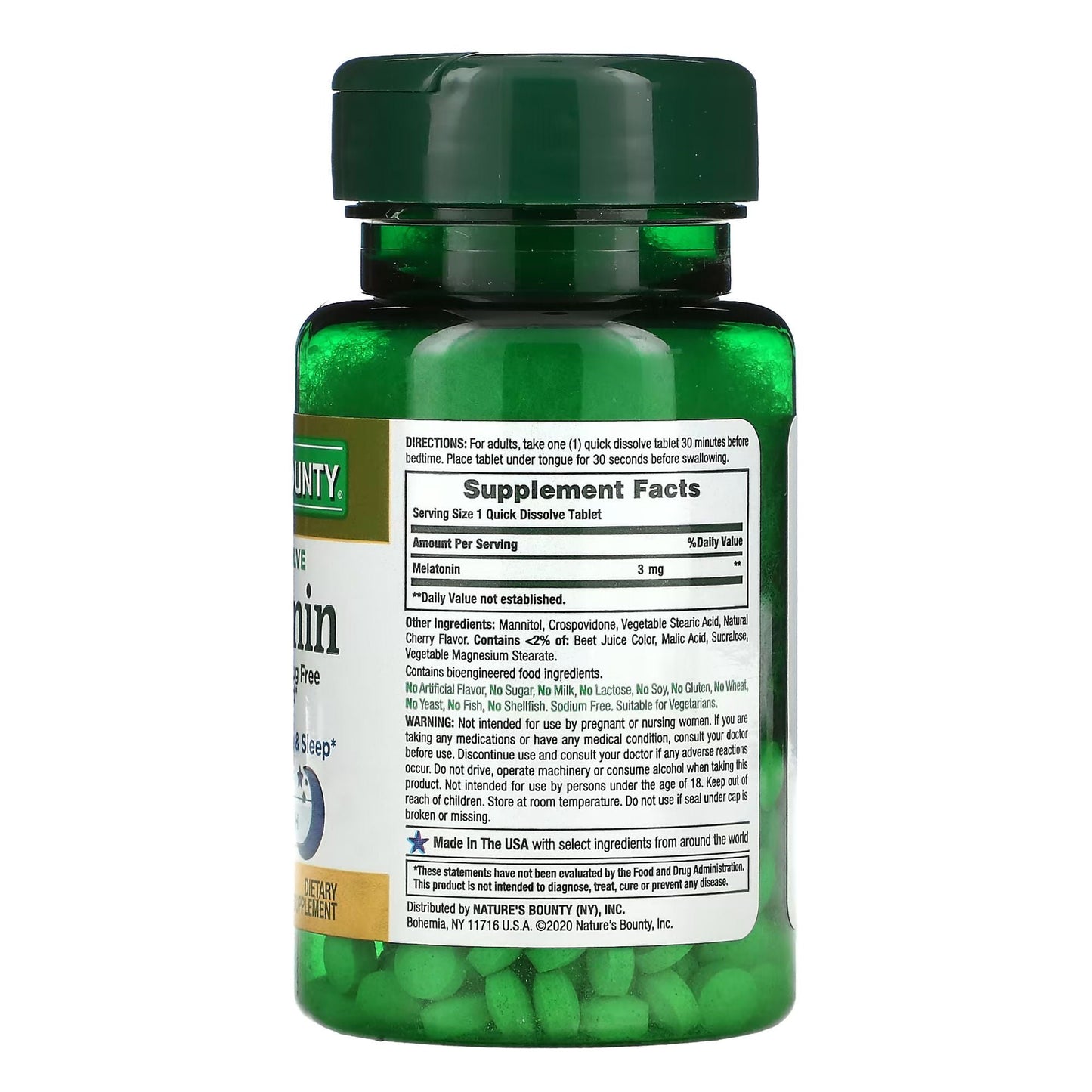 Nature's Bounty® Melatonin 3 mg Capsules