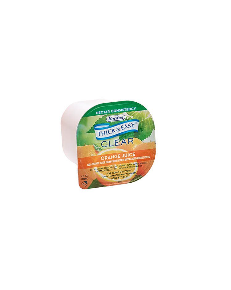 Thick & Easy® Clear Honey Consistency Orange Thickened Beverage, Cup