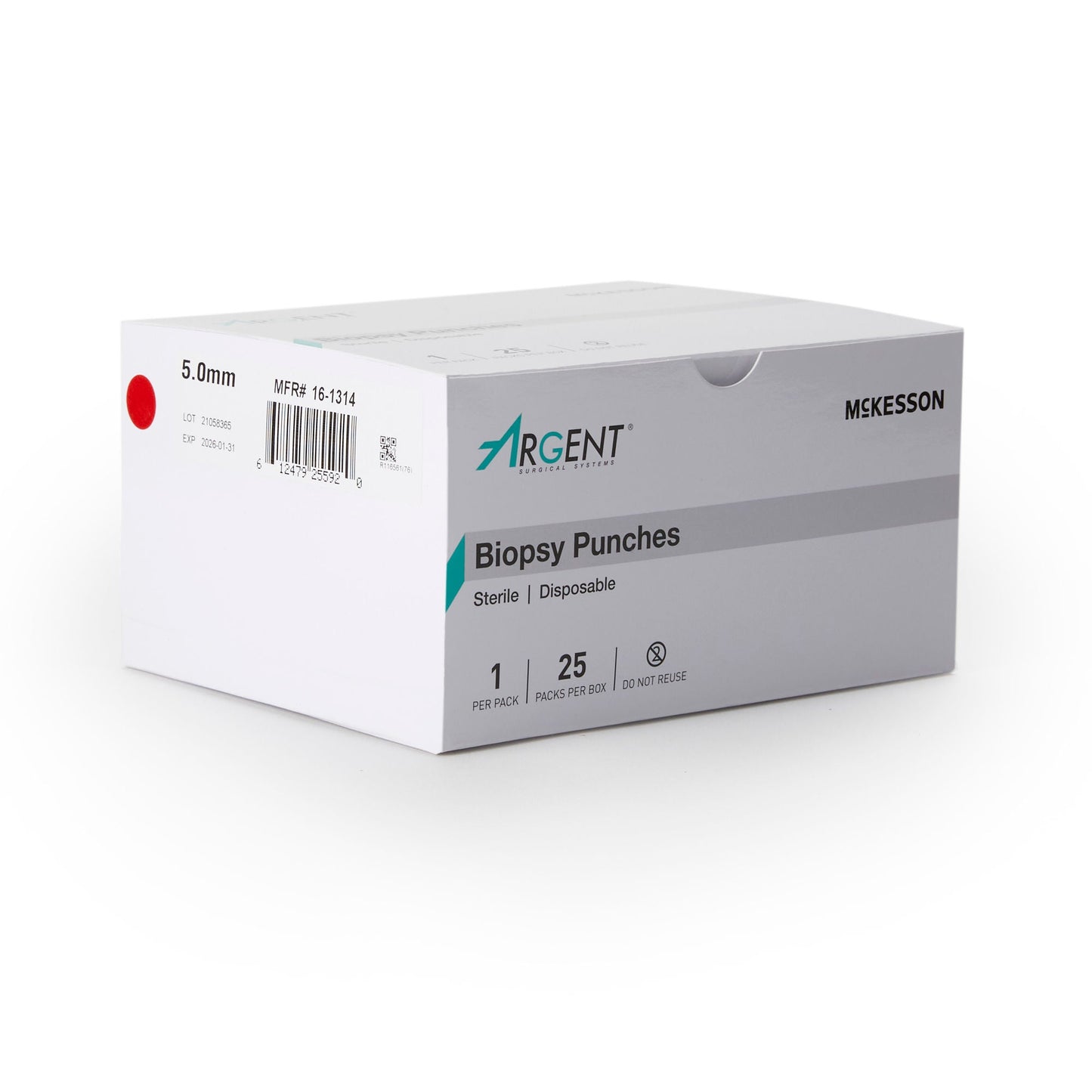 McKesson Argent™ Disposable Biopsy Punches, 5.0 mm – Case of 100 - view 2
