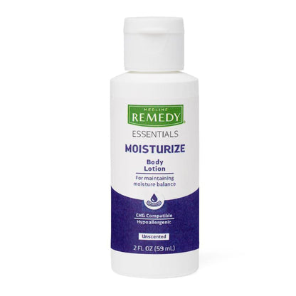 Medline Remedy Essentials Moisturize Hand and Body Moisturizer Bottle Unscented Lotion CHG Compatible