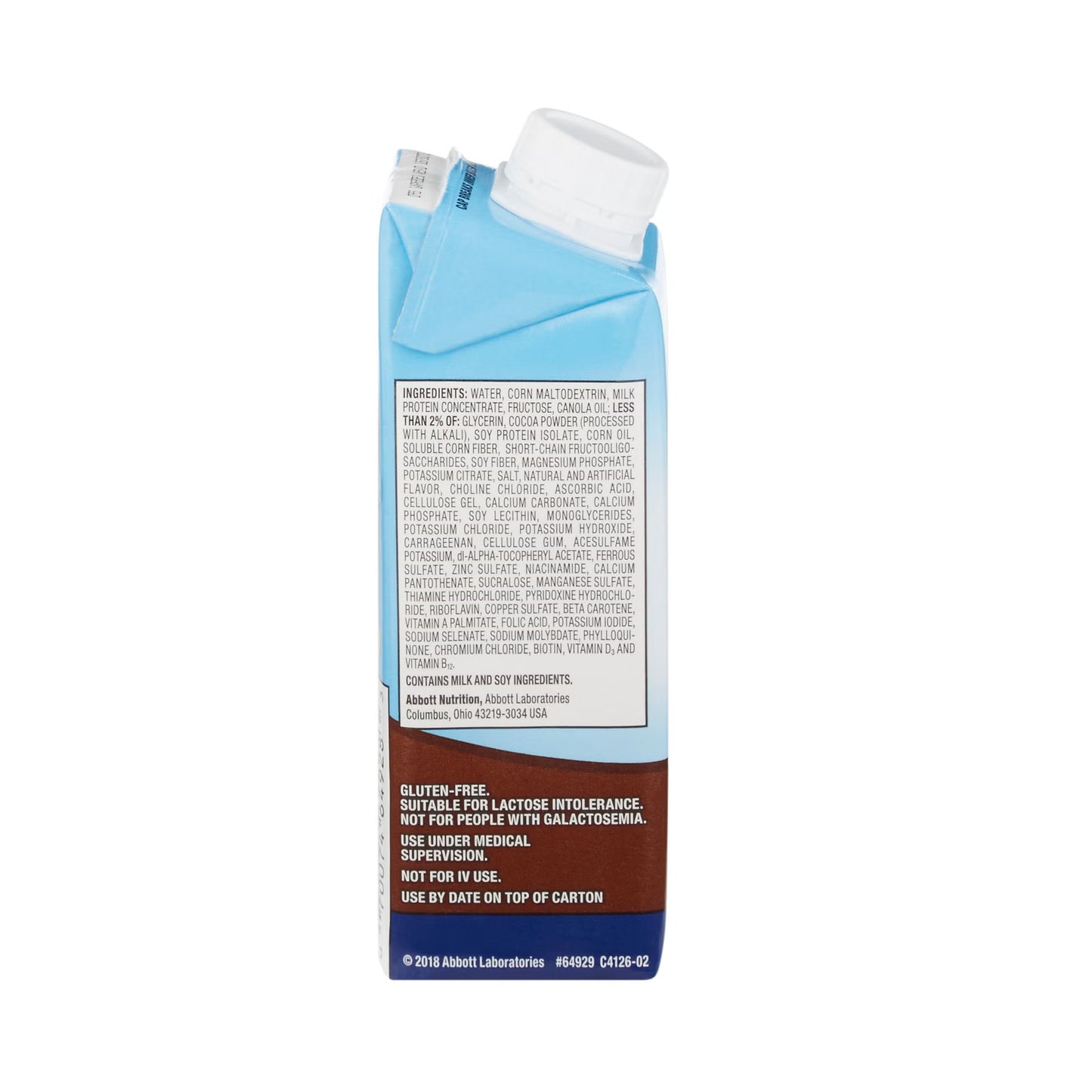 Glucerna® Chocolate Therapeutic Nutrition Shake, carton