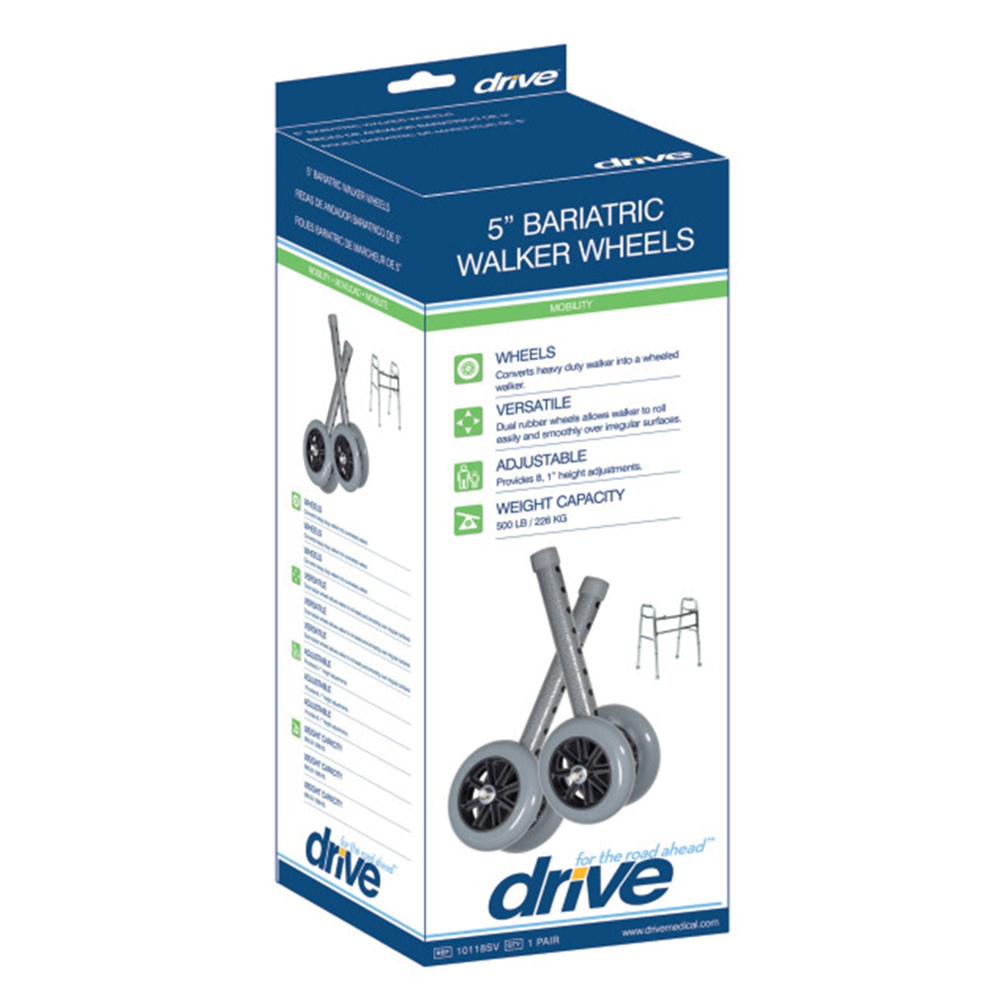 drive™ Walker Wheels for Bariatric Walker