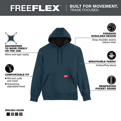 Milwaukee FREEFLEX Pullover Hoodie - Blue L 351