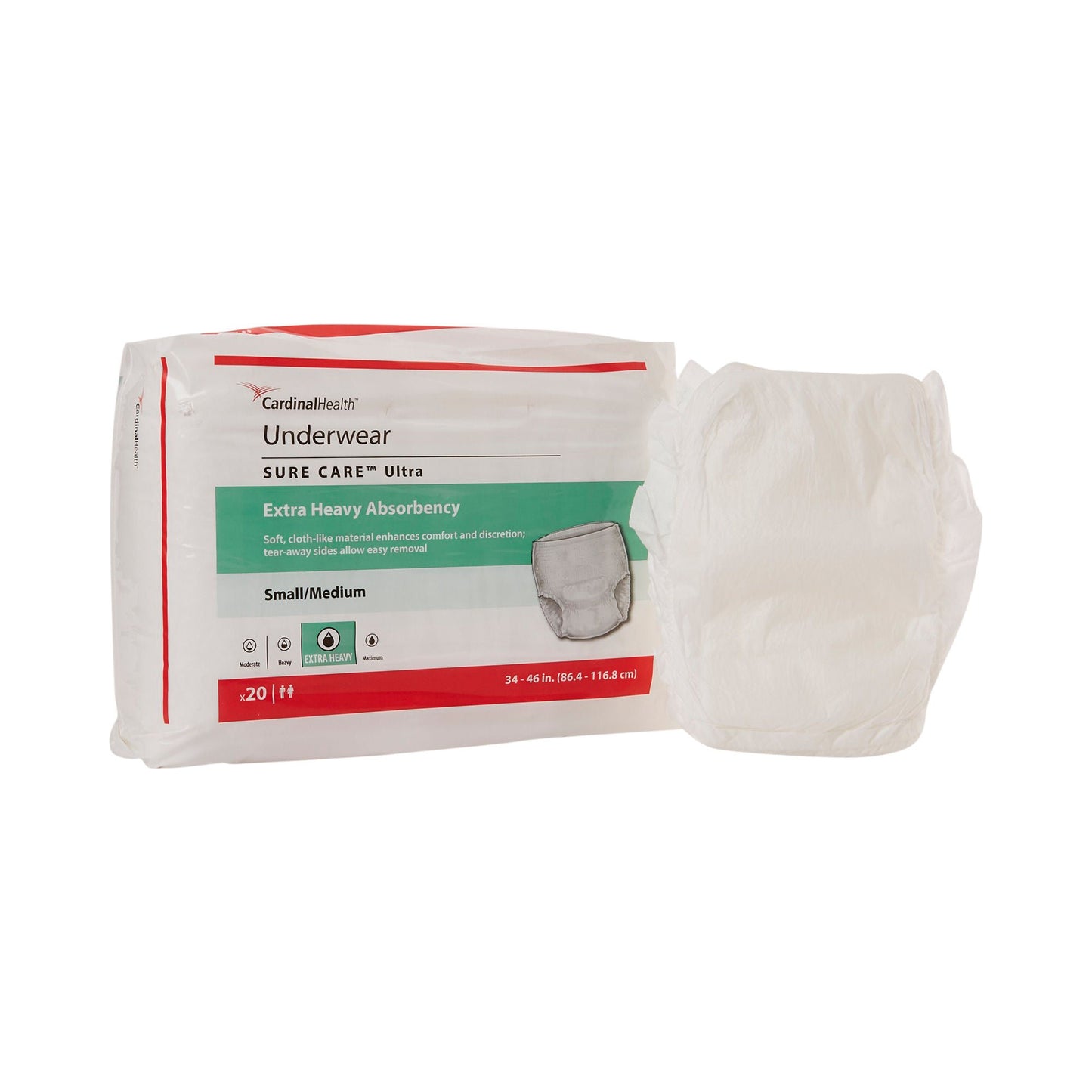 Sure Care™ Ultra Extra Heavy Absorbent Underwear, Small /