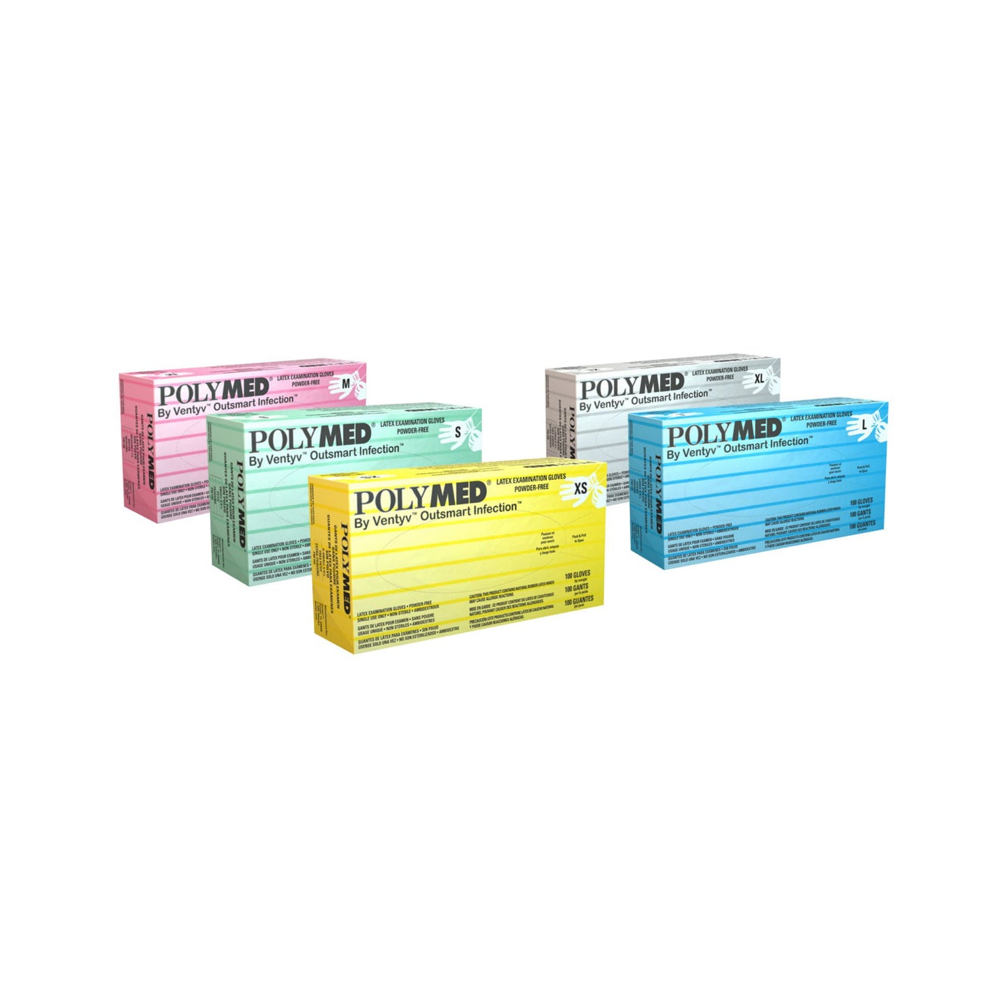 Polymed® Latex Exam Gloves, Ivory - view 6