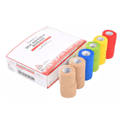 Cardinal Health Cohesive Bandage Self-adherent Closure Assorted Colors NonSterile Standard Compression