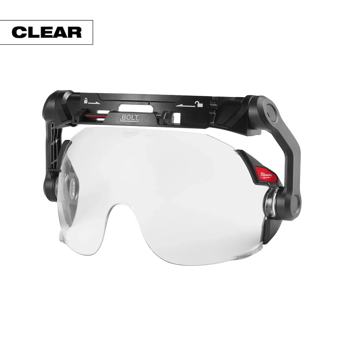 Milwaukee BOLT Eye Visor - Clear Dual Coat Lens (Compatible with Safety Helmets) 48-73-1411