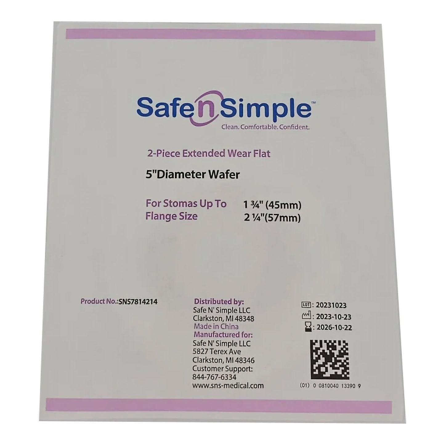 Ostomy Barrier Trim to Fit, Extended Wear Without Tape Flange Red Code System Hydrocolloid Up to 1-3/4 Inch Opening