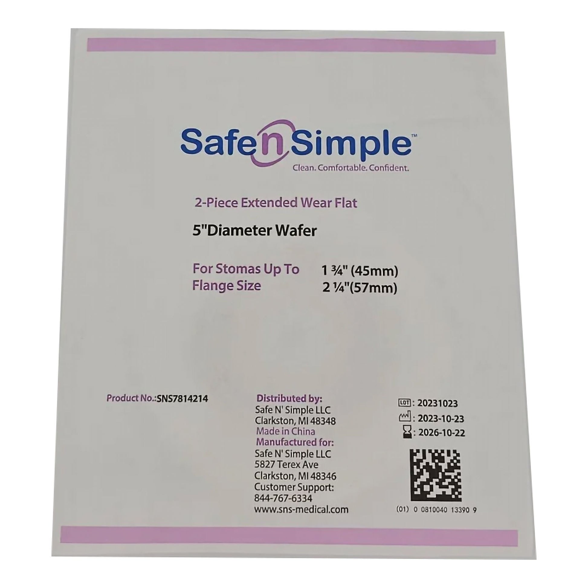 Ostomy Barrier Trim to Fit, Extended Wear Without Tape Flange Red Code System Hydrocolloid Up to 1-3/4 Inch Opening