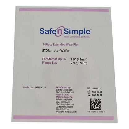 Ostomy Barrier Trim to Fit, Extended Wear Without Tape Flange Red Code System Hydrocolloid Up to 1-3/4 Inch Opening