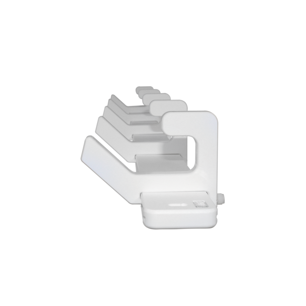 TrippNT 53940 — in-use OR view, Stryker helmets on all 5 hooks
