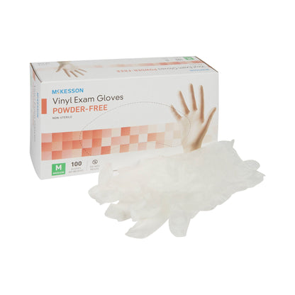 McKesson Vinyl Exam Gloves, Clear