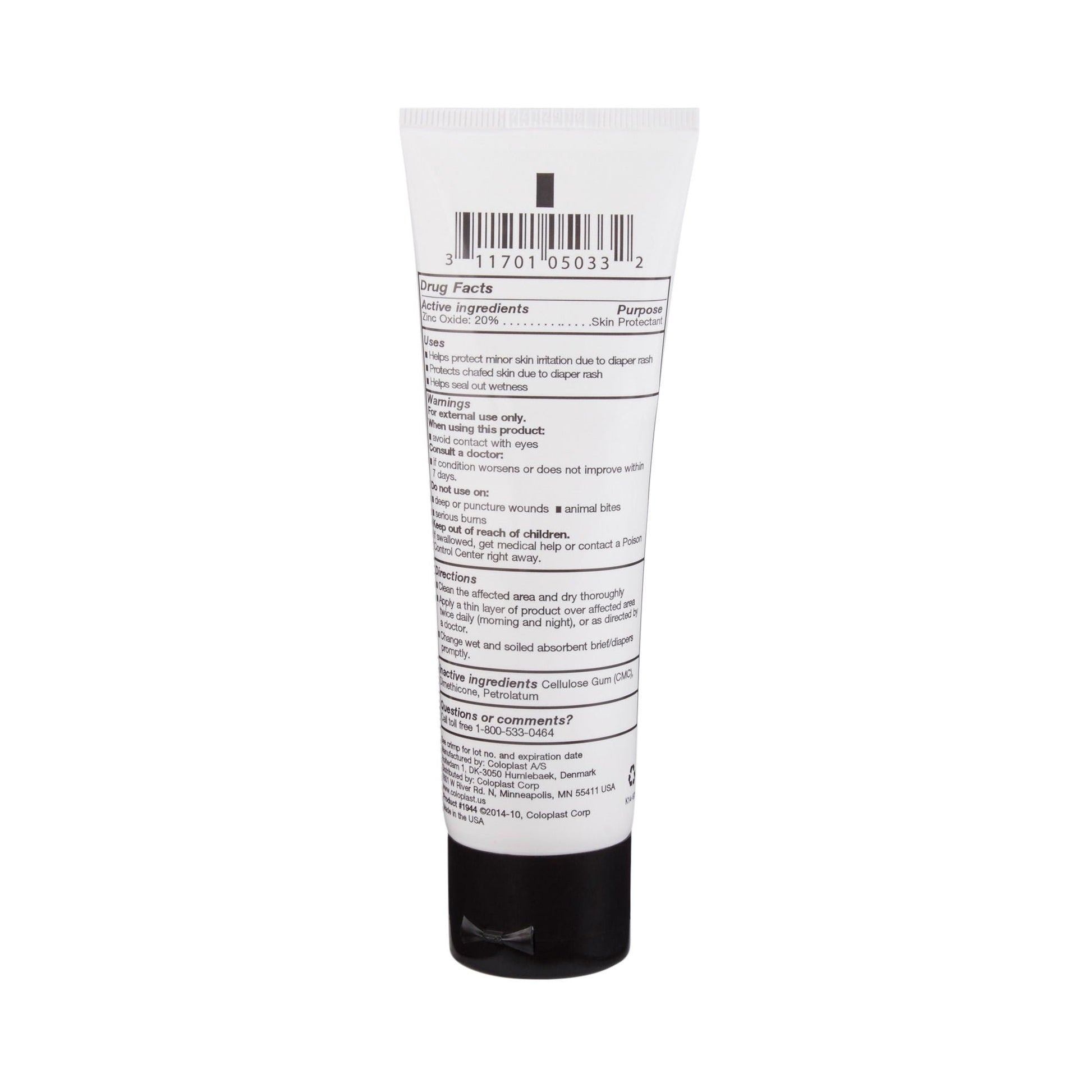 Critic-Aid® Skin Protectant Thick Moisture Barrier Paste, Tube