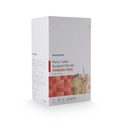 Sterile McKesson Perry® Latex Surgical Gloves, Cream - view 5