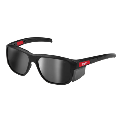 Milwaukee Polarized Full Frame Safety Glasses with Removable Side Shields – Silver Mirrored Dual Coat Lenses 48-73-2513