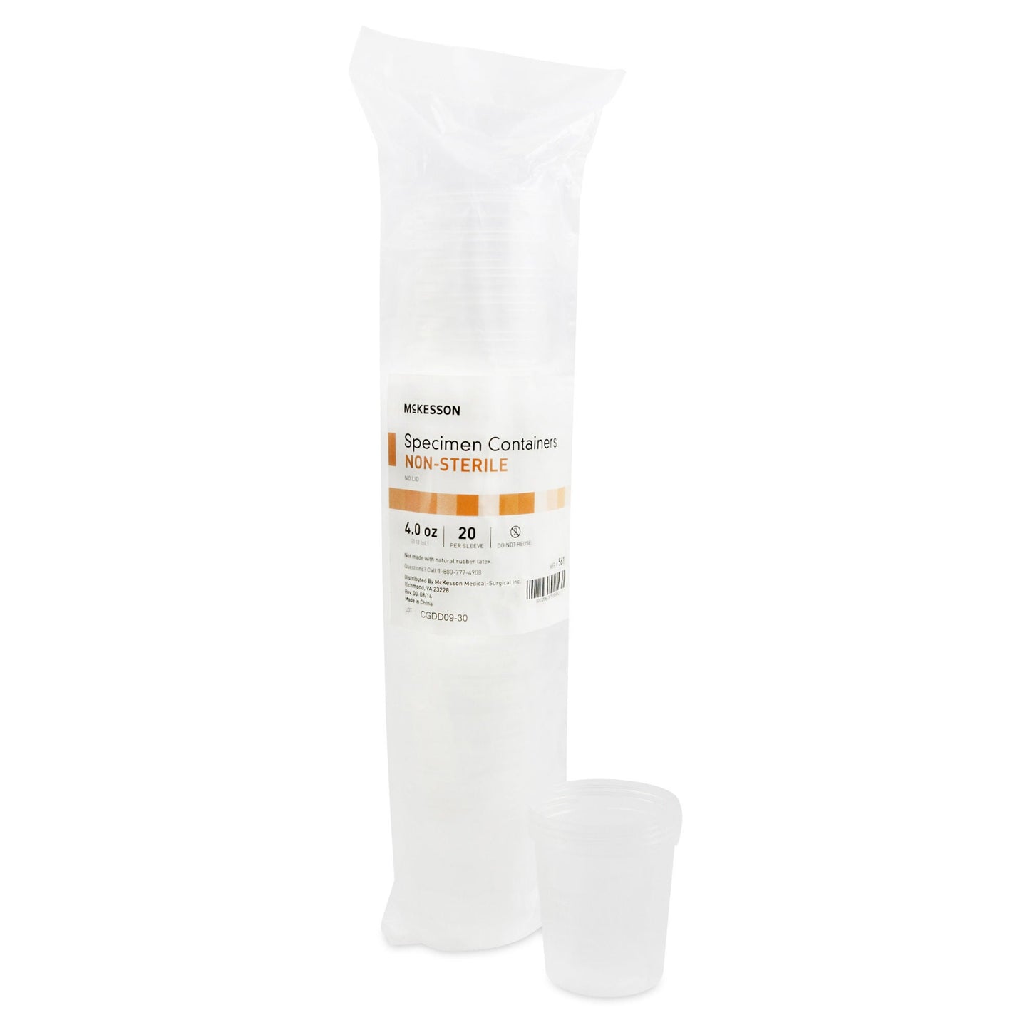 McKesson Specimen Container without Lid