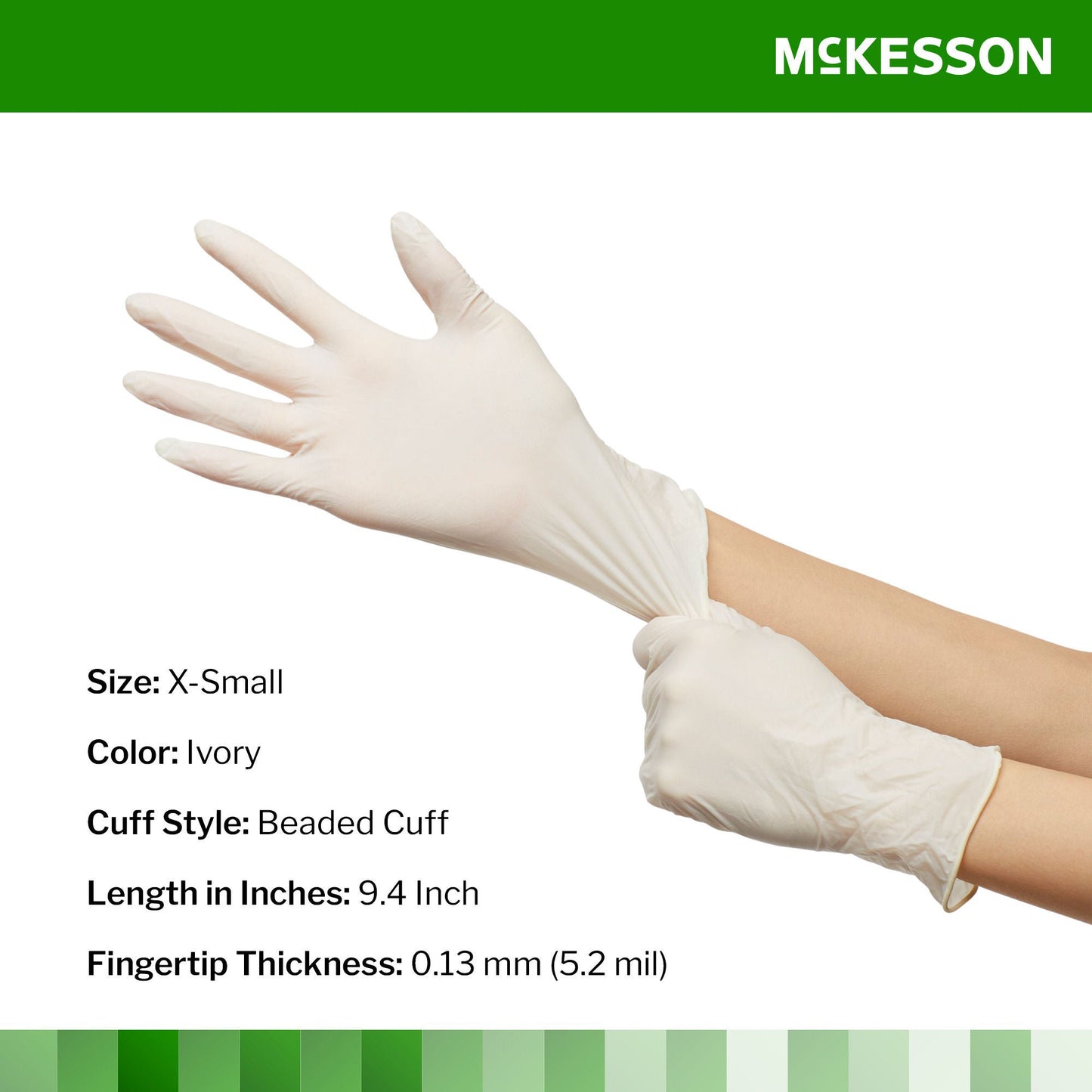 McKesson Confiderm® Latex Exam Gloves, Ivory - view 7