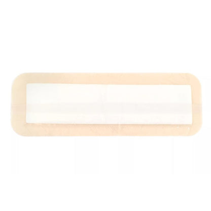 Kendall 5-Layer Foam Dressing With Border Film Backing Silicone Adhesive Rectangle