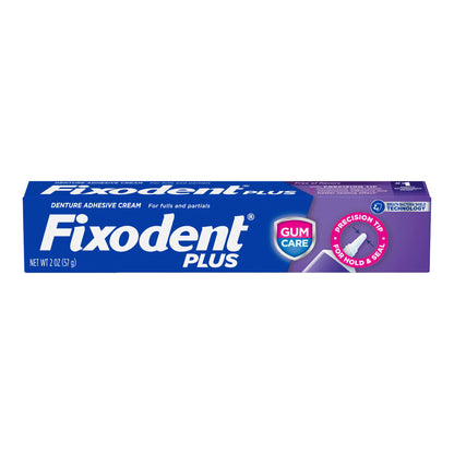 Fixodent Plus Denture Adhesive Cream Gum Care