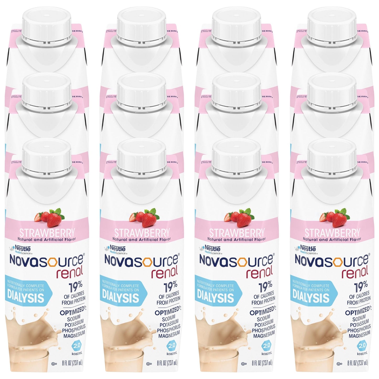 Novasource® Renal Strawberry Formula for Patients on Dialysis, Carton