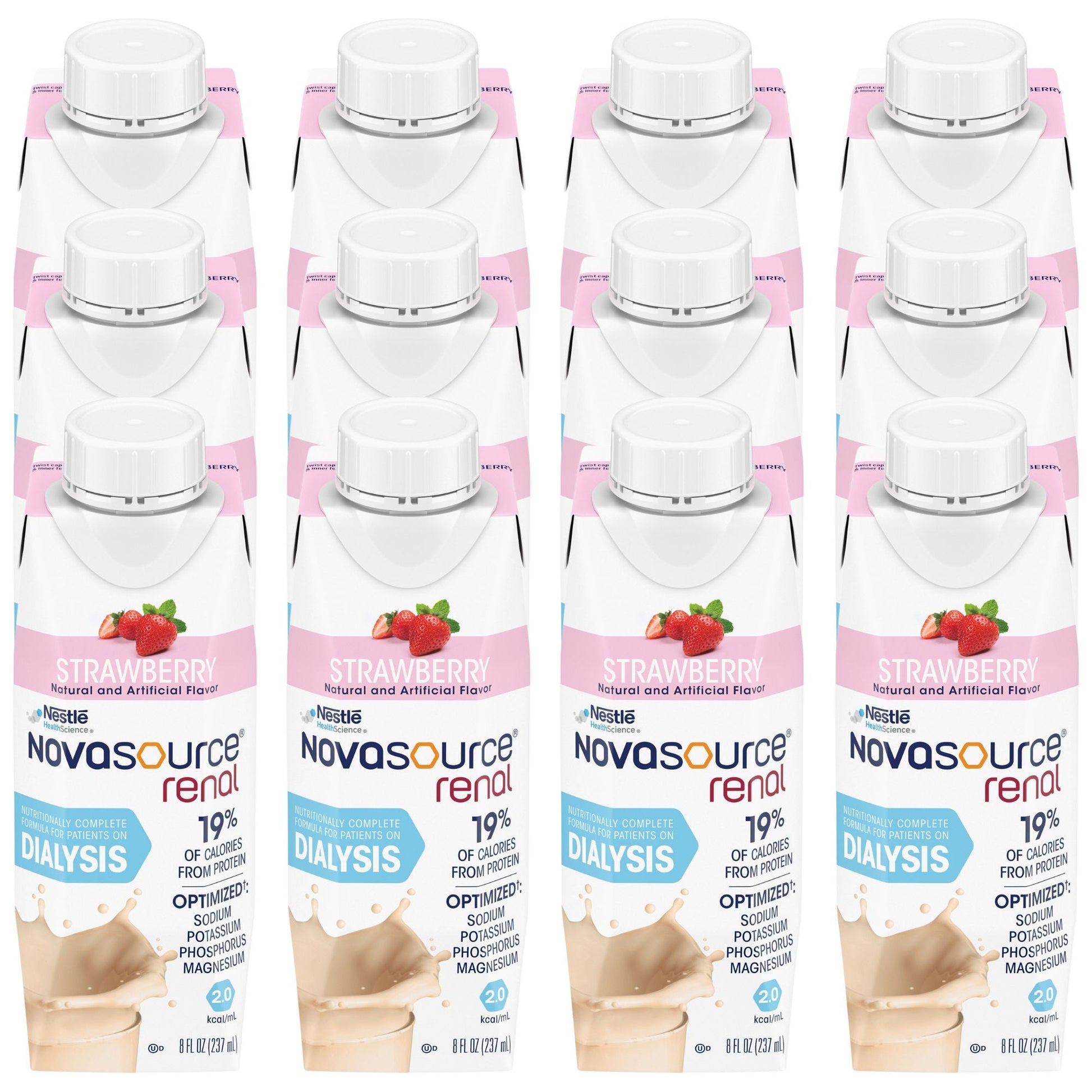 Novasource® Renal Strawberry Formula for Patients on Dialysis, Carton