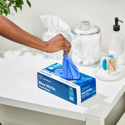 CareStock™ Nitrile Exam Gloves, Blue - view 5