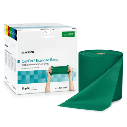 McKesson CanDo® Exercise Medium Resistance Band, Green
