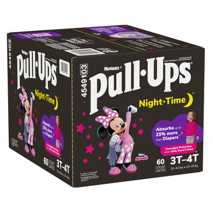 Huggies® Pull-Ups® Night-Time® Training Pants for Girls, 3T to 4T