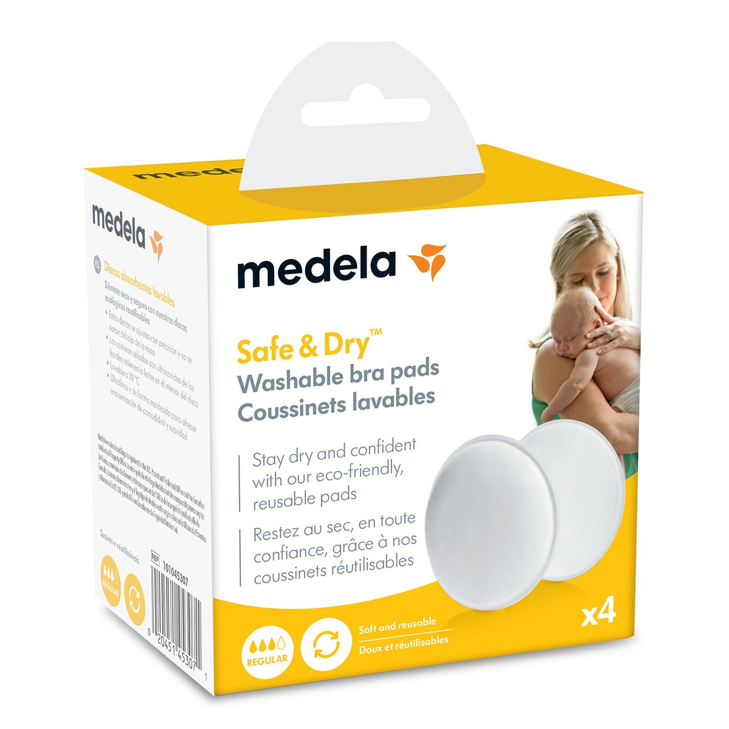Medela Safe & Dry Nursing Pad Microporous Fabric Reusable