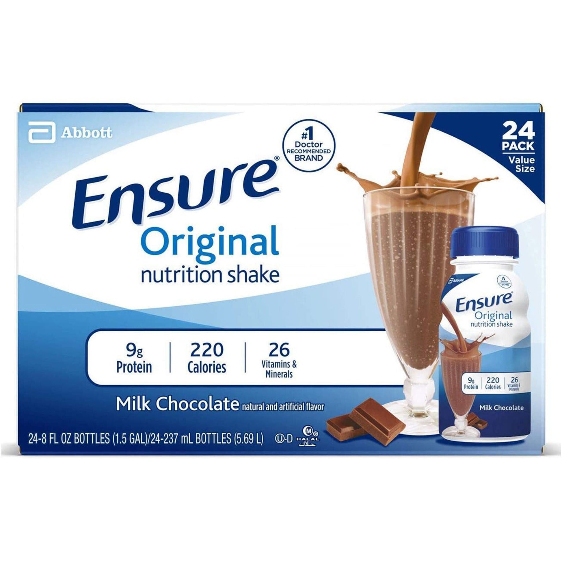 Ensure® Original Nutrition Shake, Chocolate, bottle