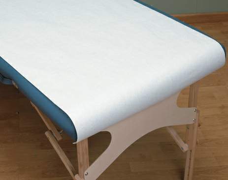 Spa Essentials Table Paper 21 Inch Width 125 Foot Length White Crepe